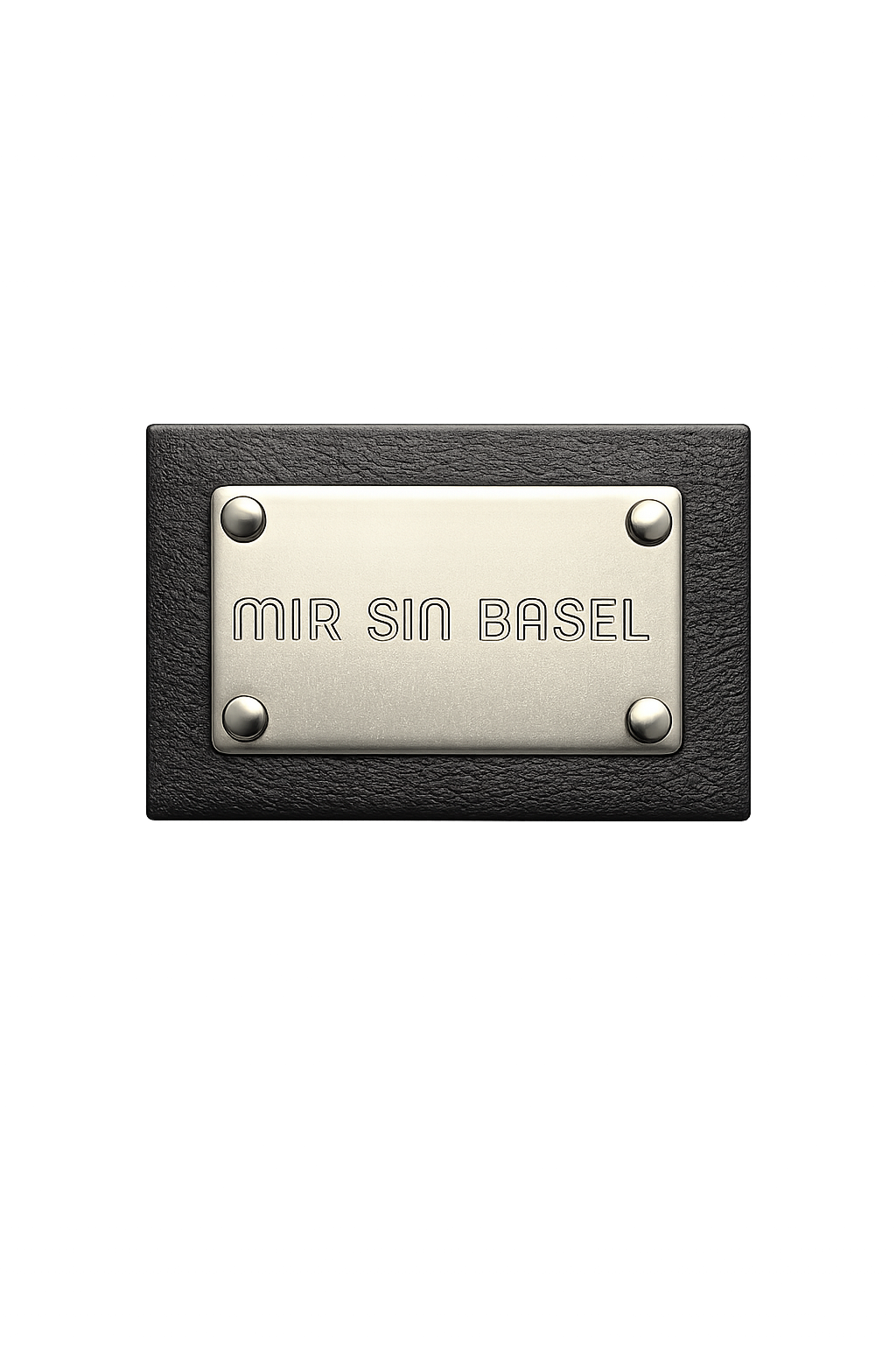 MIR SIN BASEL® Metal Badge Oversize T-Shirt White