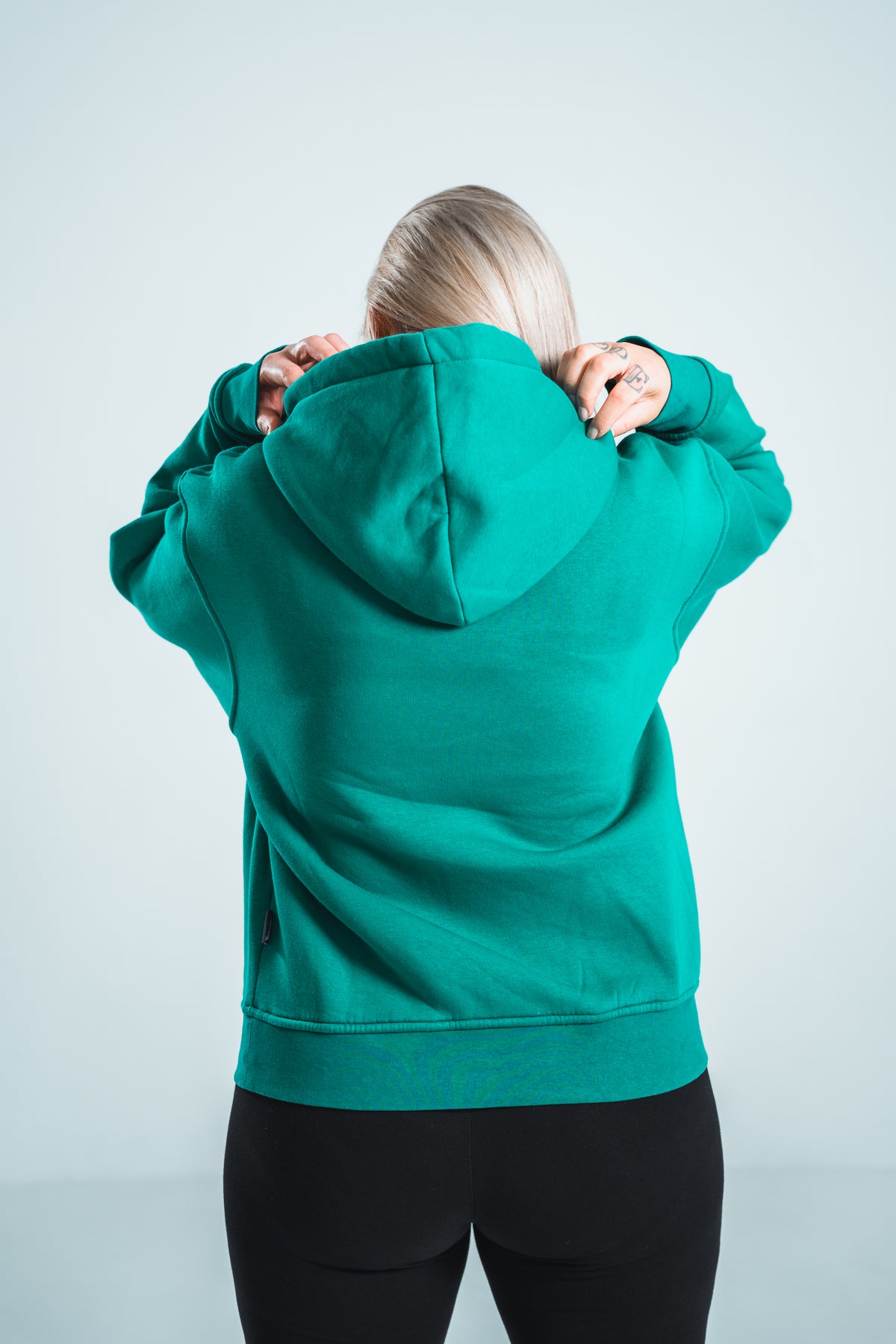 Hoodie MIR SIN BASEL – Grün – 100% Baumwolle – Unisex