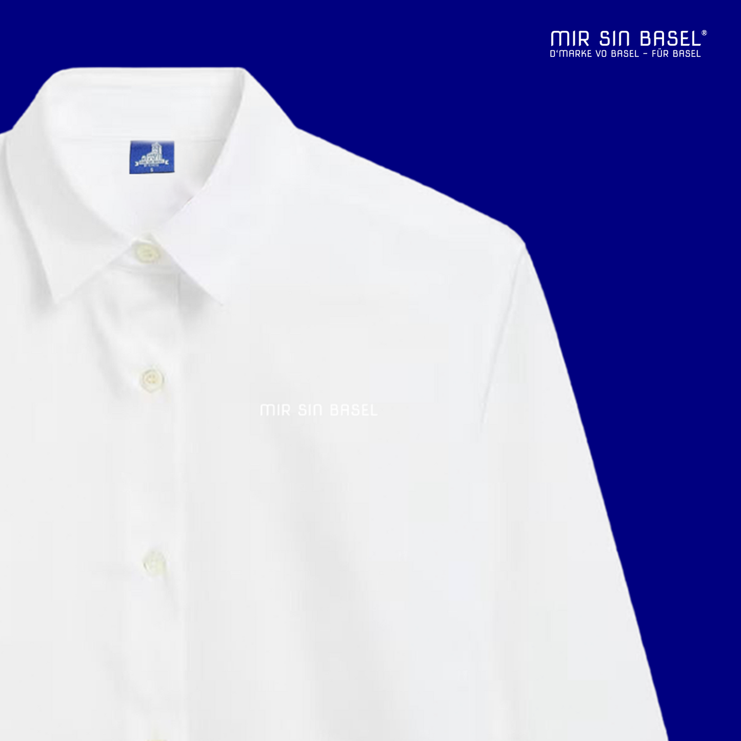Hemd MIR SIN BASEL – Weiss