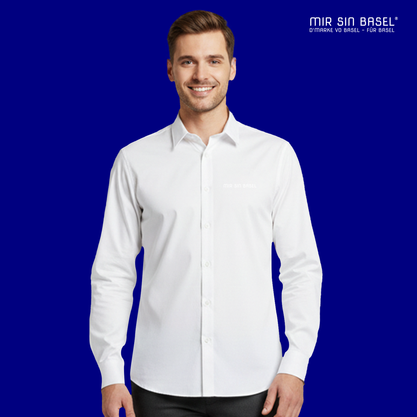 Hemd MIR SIN BASEL – Weiss