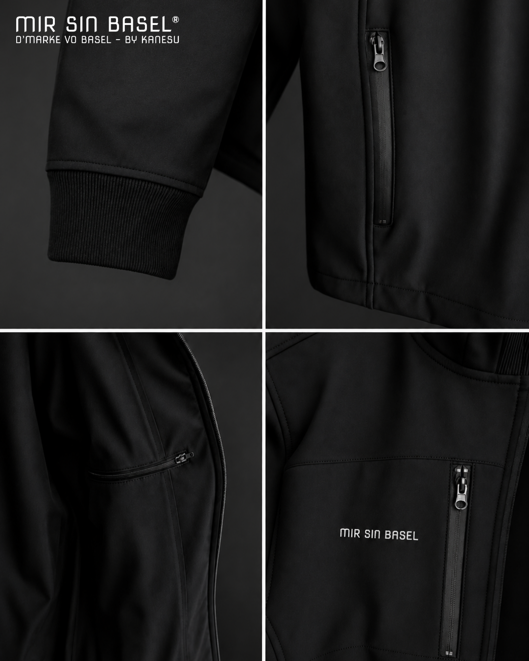 MIR SIN BASEL® Softshell Jacke - Unisex