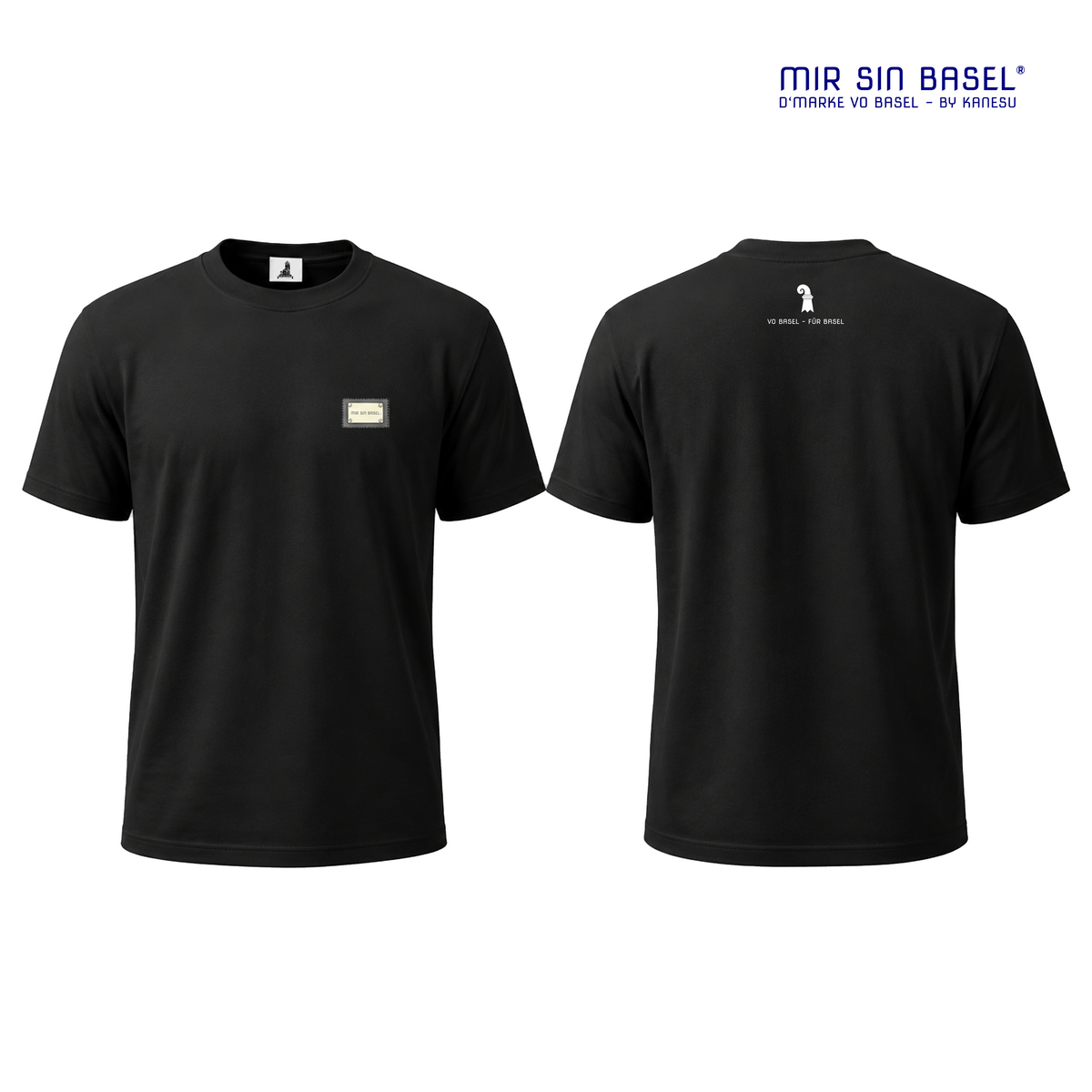 MIR SIN BASEL® Kids T-Shirt – Schwarz - Unisex