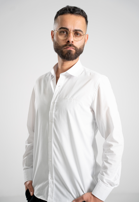Hemd MIR SIN BASEL – Weiss