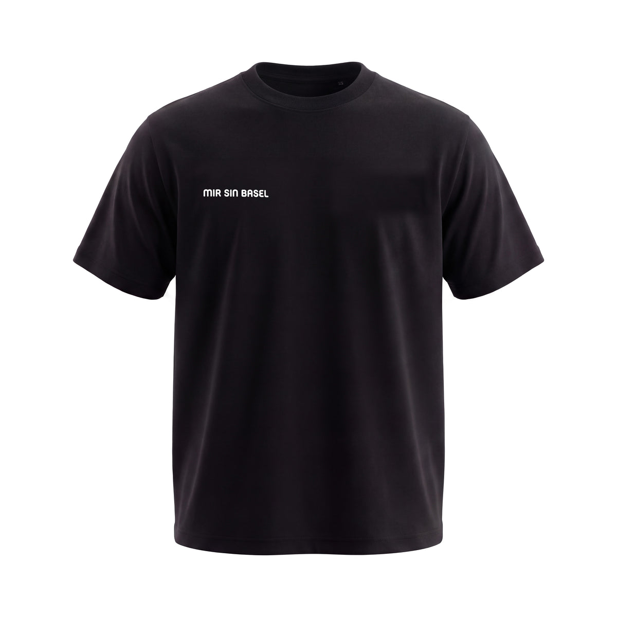MIR SIN BASEL® Baumwoll T-Shirt – Schwarz - Unisex